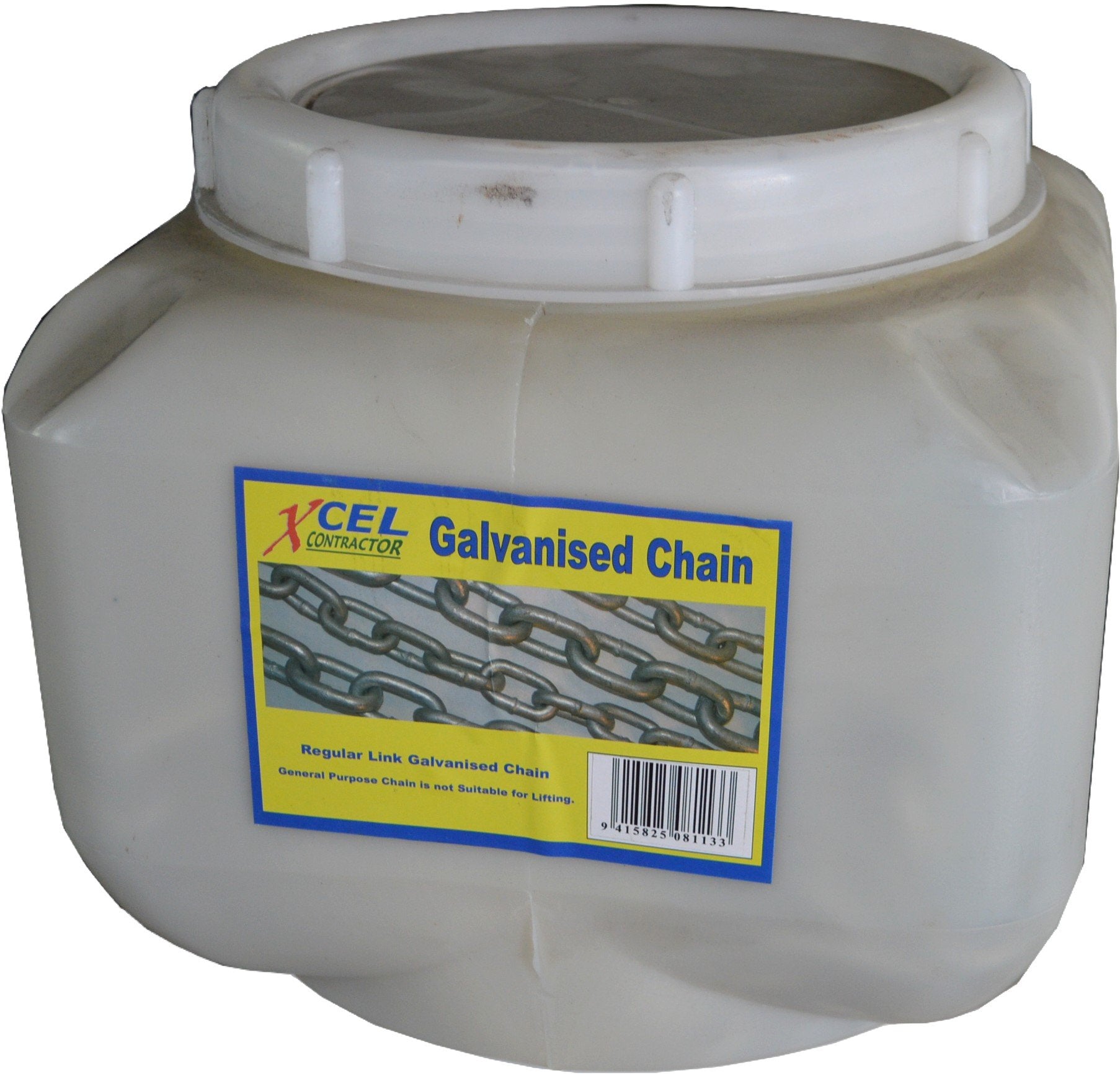 Electro Galvanised Chain 25kg Polypail (145m) 3mm Xcel