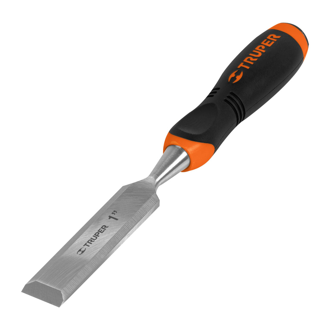 Wood Chisel with Rubber Grip In Hanger 25mm Truper
