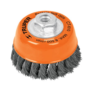 Wire Cup Brush Twisted with 14mm Nut 100mm Truper