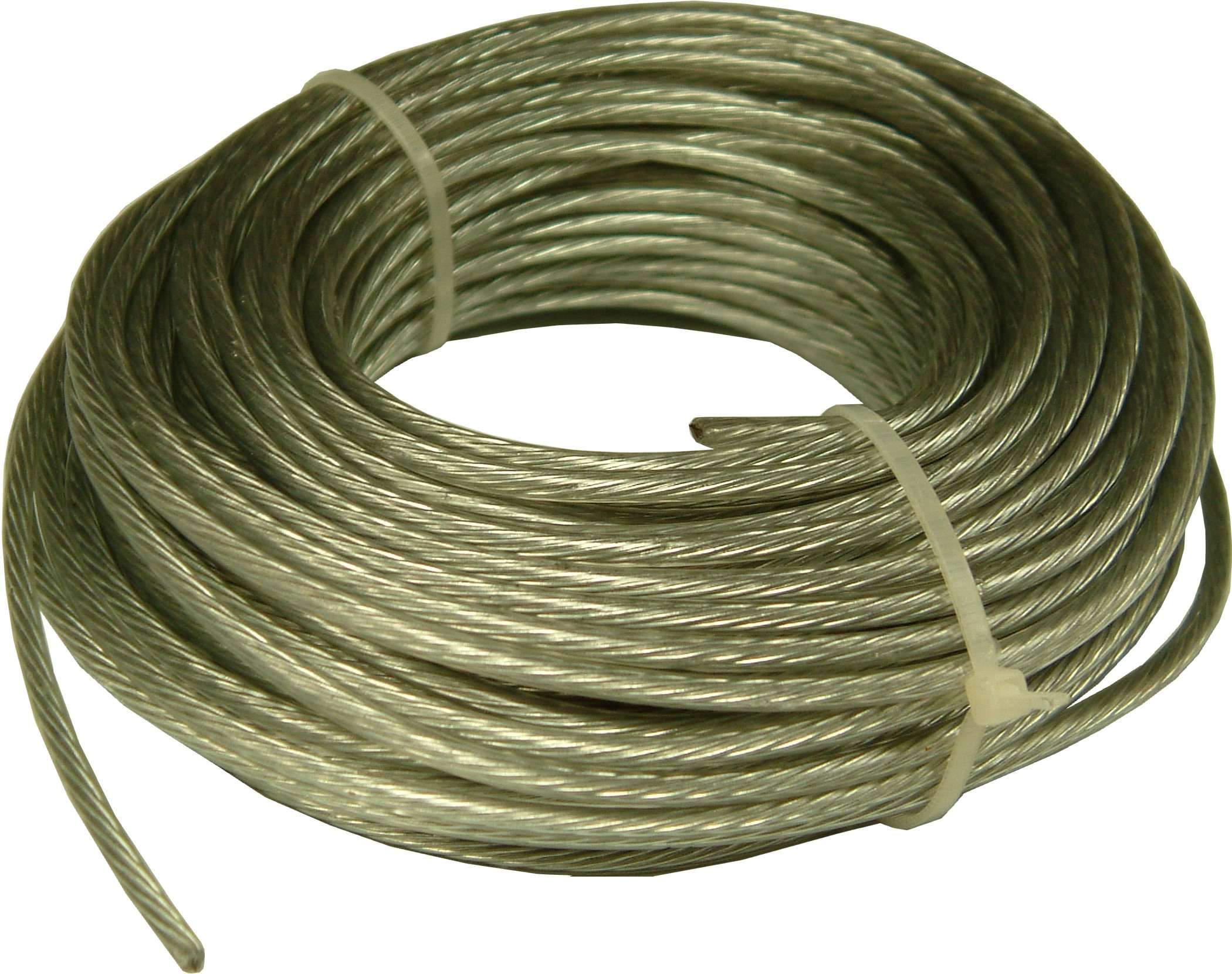 Clothes Line Wire Plastic Coated 3.7mm Clear 25m Xcel