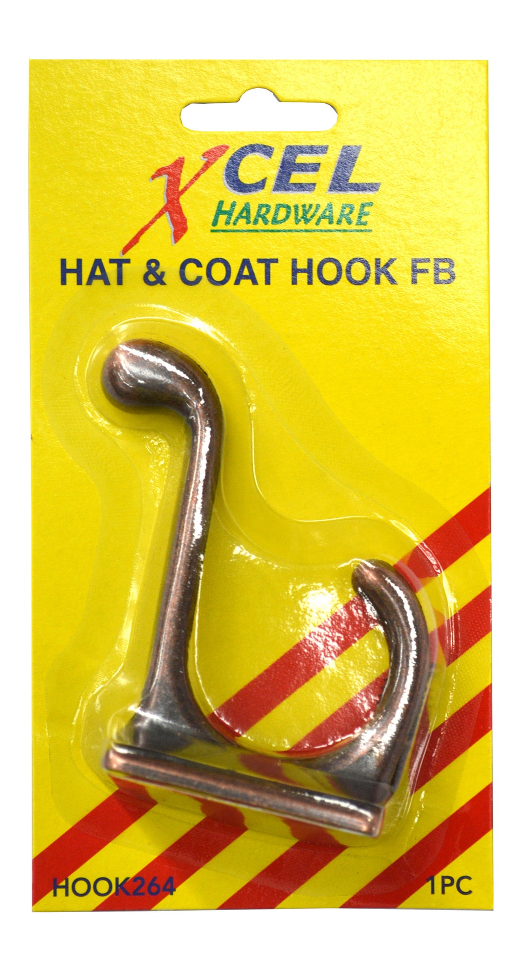 Hat & Coat Hook FB  Carded Xcel