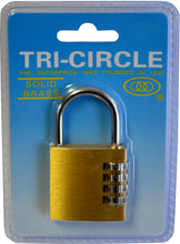 Load image into Gallery viewer, Combination Padlock - #KD-T1050 50mm Tri-Circle