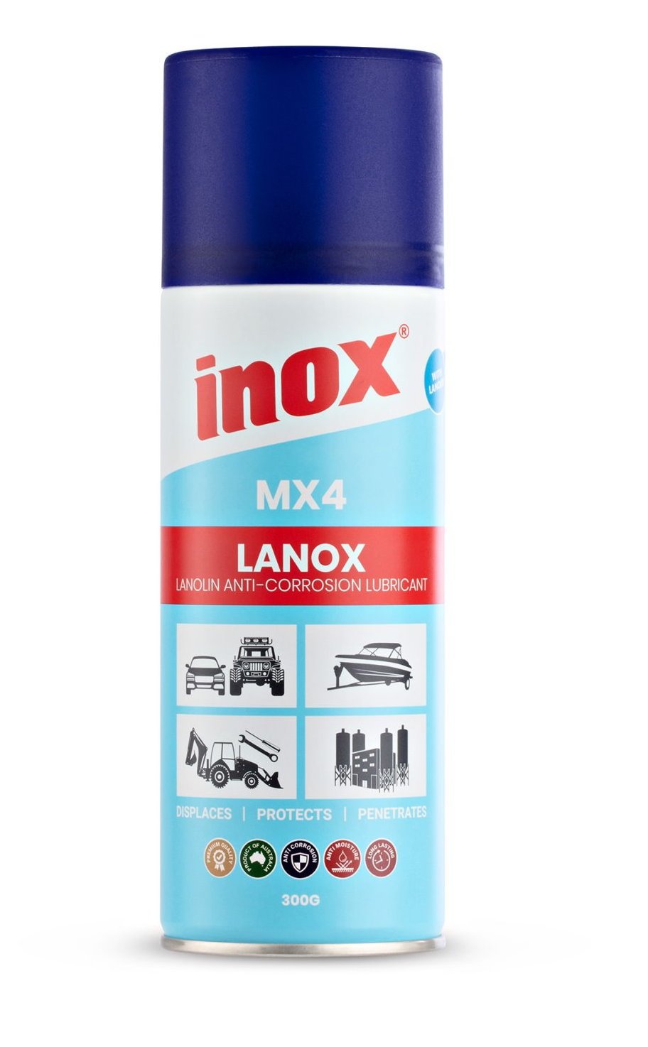MX4 Lanox Lanolin Lubricant - Aerosol 300gm Inox