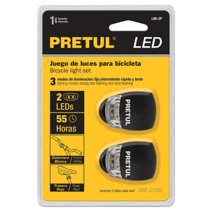 Bike lights LED Clip On  27050 2 piece Pretul