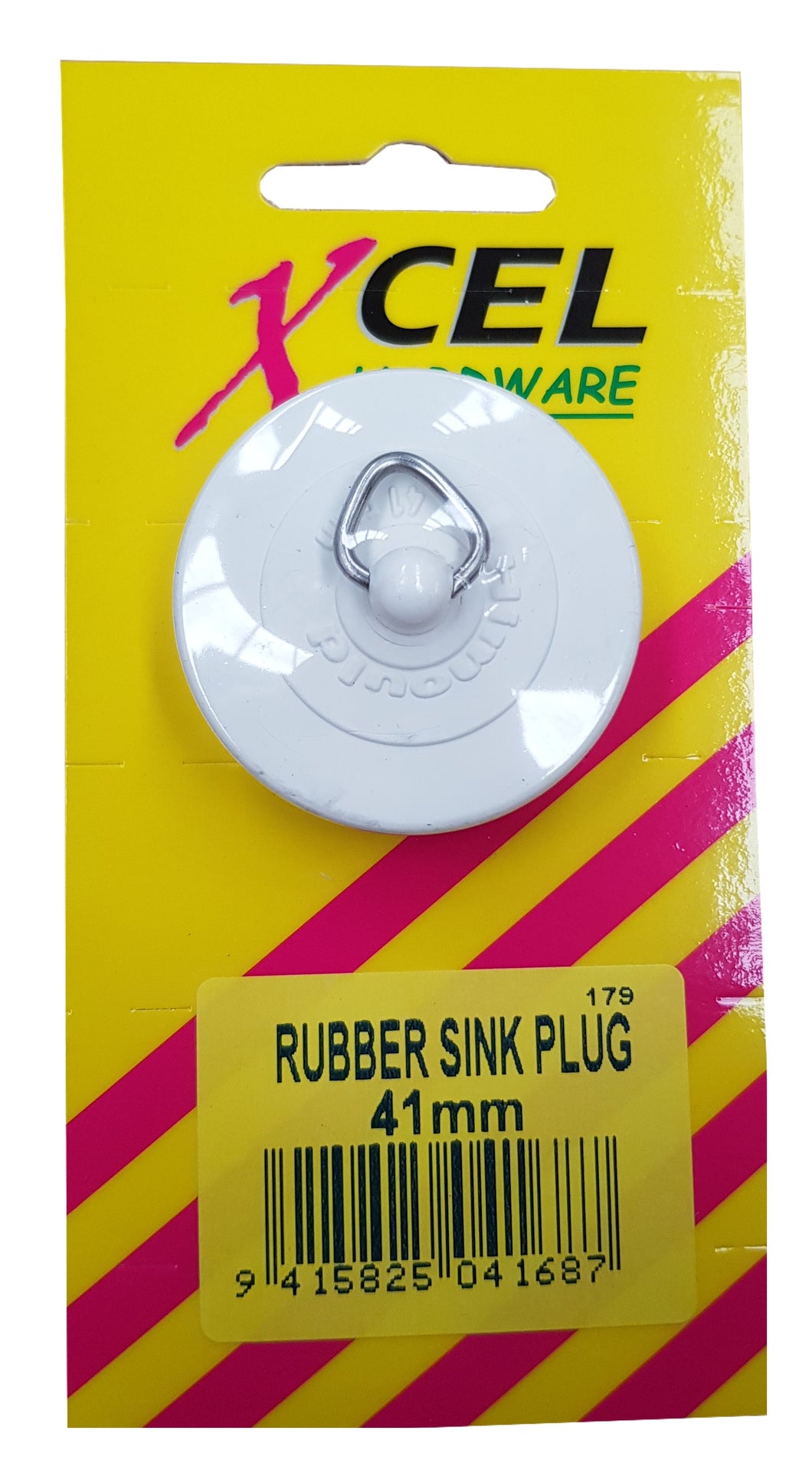 Rubber Plug 41mm Carded Xcel