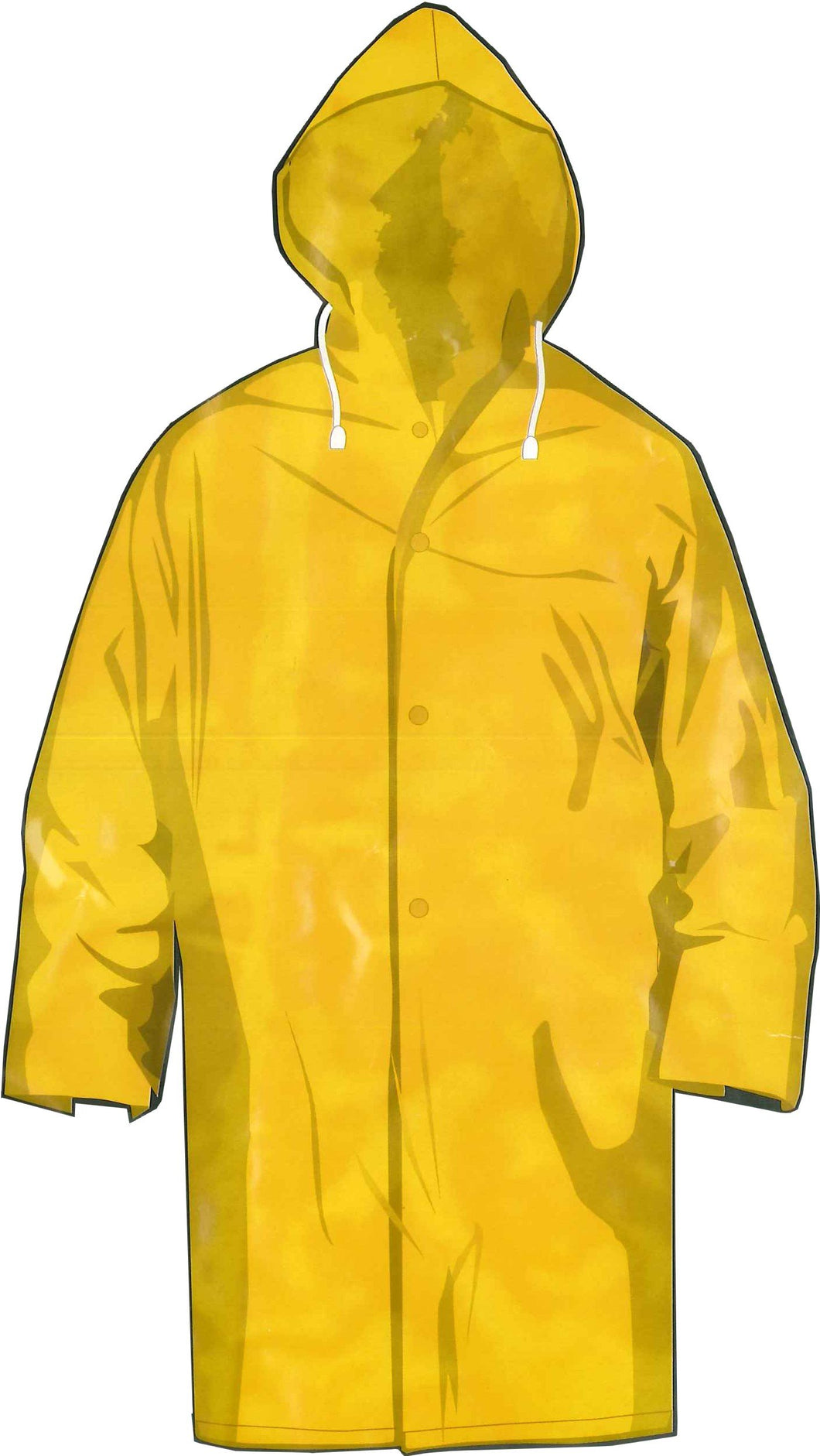 Raincoat - PVC/Poyester Yellow Large Truper