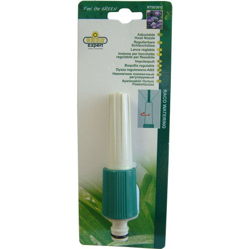 Hose Nozzle Adjustable - Plastic Carded #RT55/381C  Raco