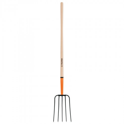 Manure Fork with Long Handle 5-Prong  Truper