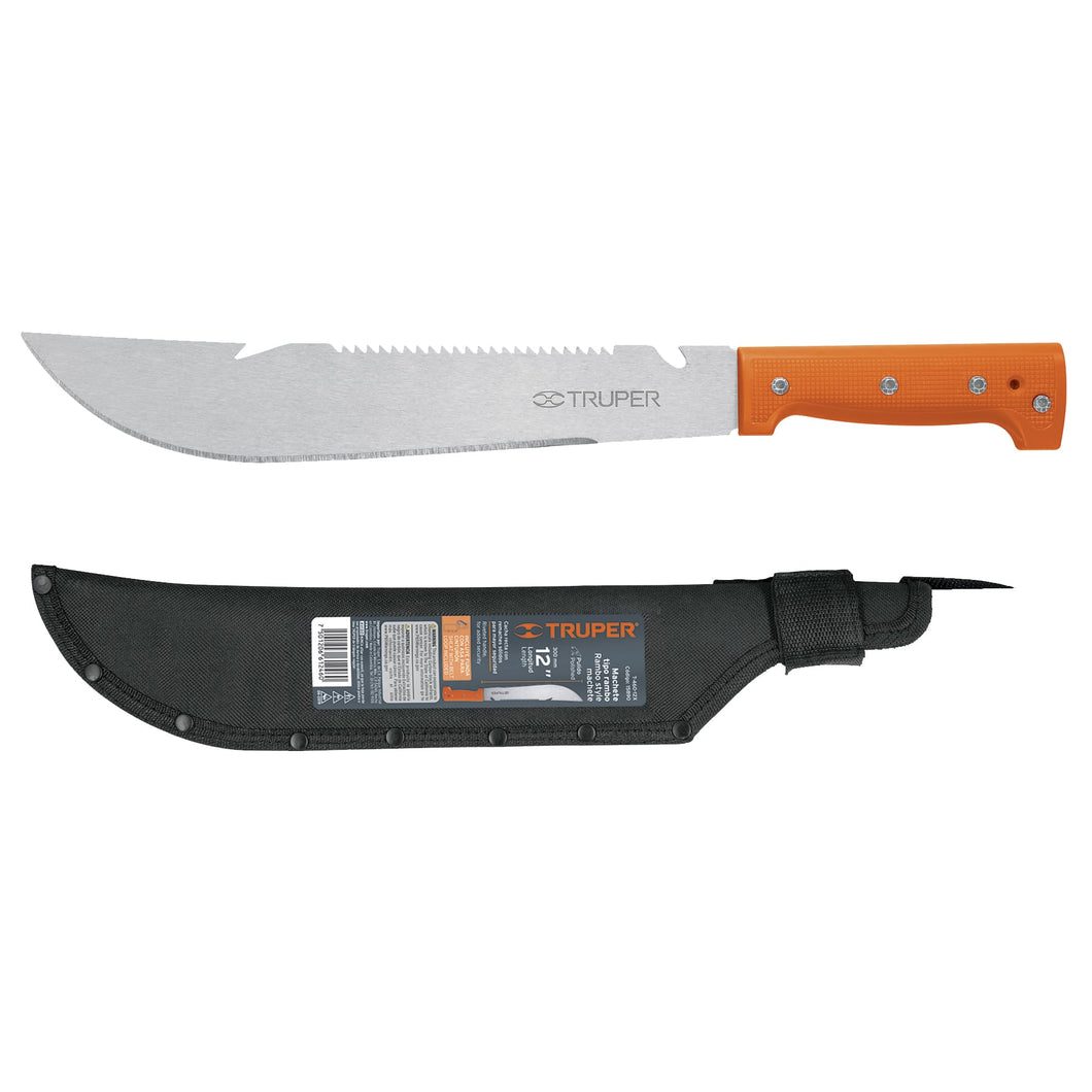Machette with Rivetted Handle, With Fitted Sheath 300mm 15890 Truper