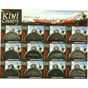 Shepherd Whistle - Stainless Steel 12-pce Carded  Hi-Tone