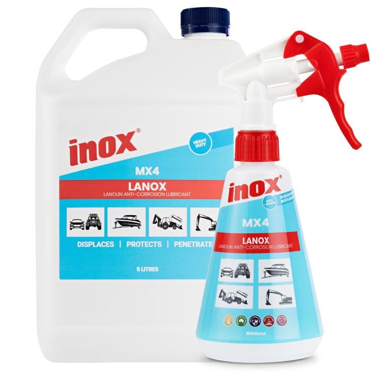 MX4 Lanox Lanolin Lubricant with Applicator Bottle 5L Inox