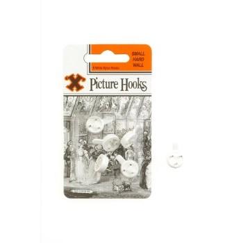 Hardwall Picture Hooks - 5pce Blister Pack Small  Bayonet X