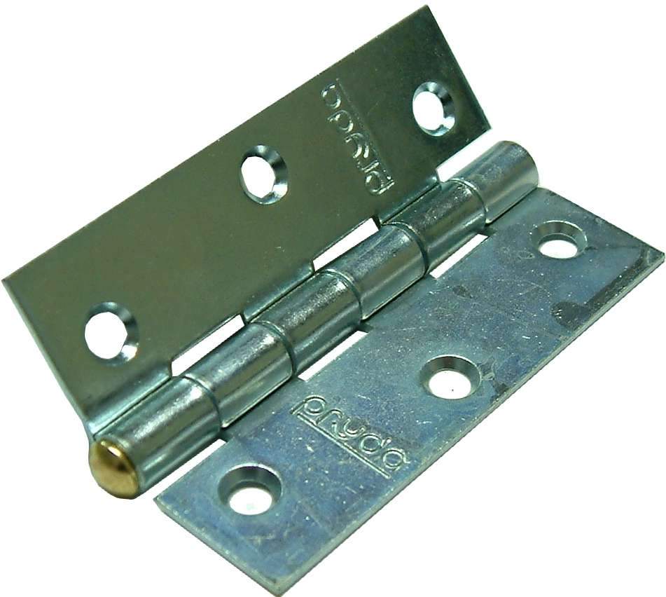Butt Hinge - Narrow Fixed Pin ZP #BH100-NFZ 100mm Gartner