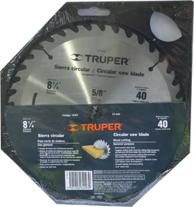 Circular Saw Blade TCT 40-Tooth 210mm x 16mm Truper
