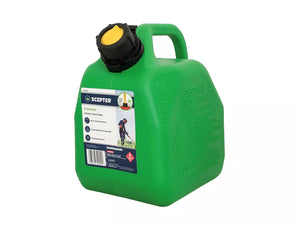 Petrol Container Plastic Green 5 Litre Sceptor