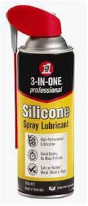 Professional Silicone Spray Lube with Smartstraw 300gm 3-IN-1