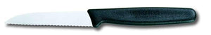 Paring Knife 5.0433 - 8cm Wavy Blade Black Handle  Victorinox