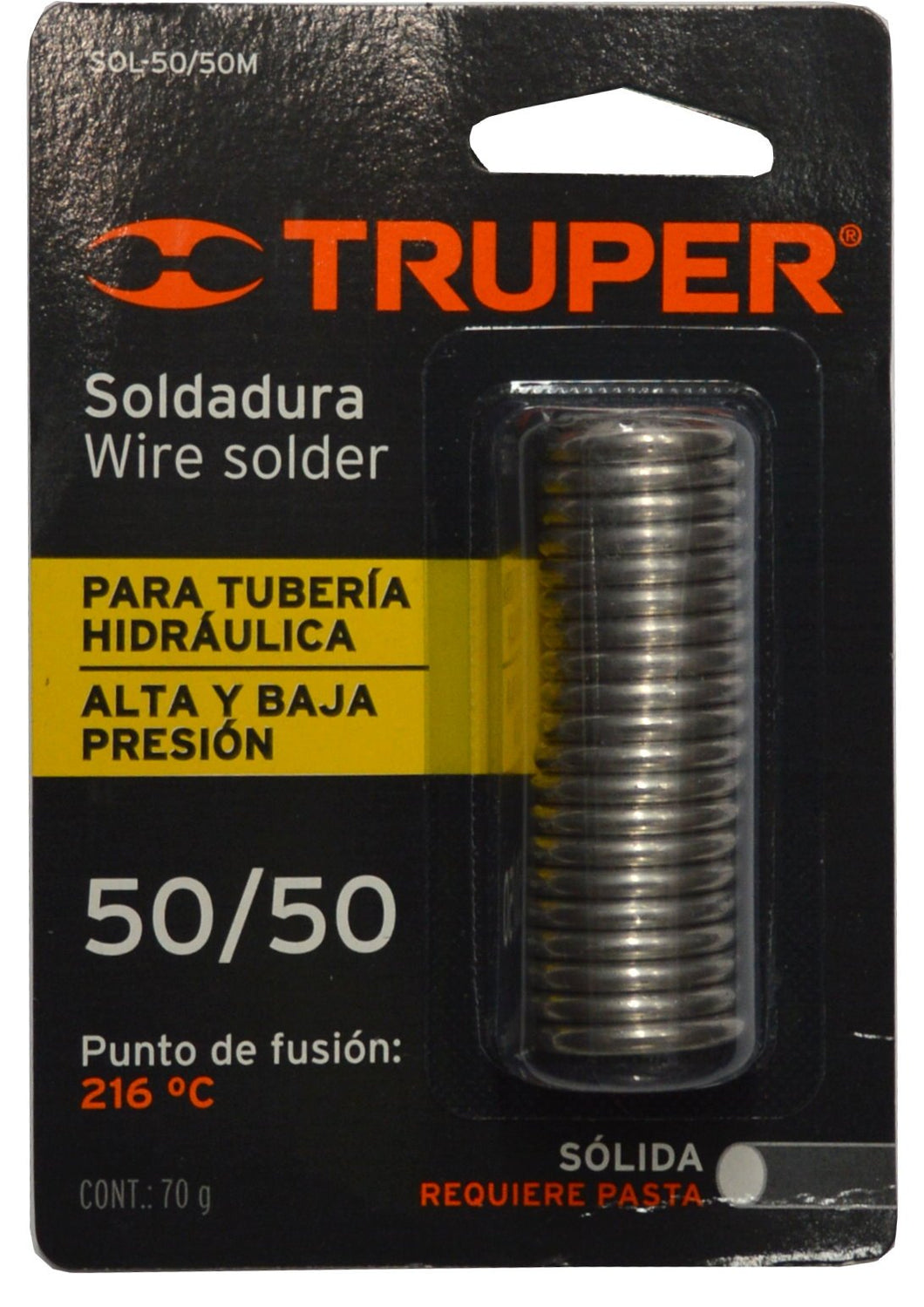 Solder - Non Resin 50/50 70gm Truper