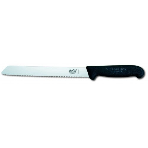 Bread Knife 5.2533.21cm Wavy Blade Black Handle   Victorinox