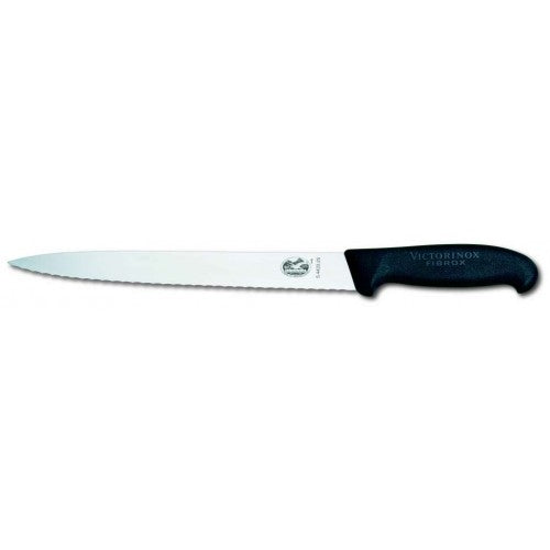 Slicing Knife 5.4433.25cm Wavy Blade Black Handle Victorinox