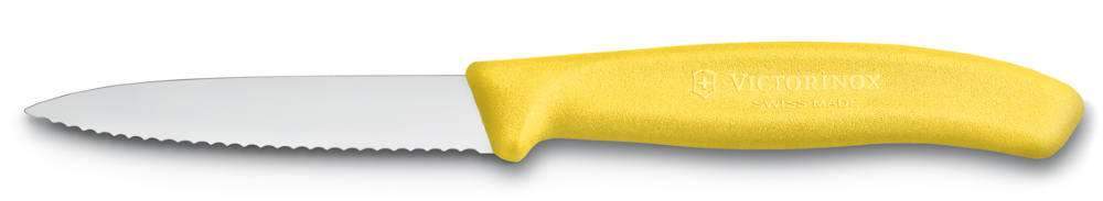 Paring Knife 6.7636 - 8cm Wavy Blade Yellow Handle  Victorinox