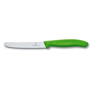 Tomato & Sausage Knife 6.7836 - 11cm Green Handle  Victorinox