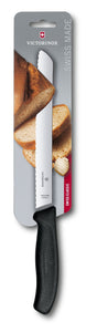 Bread Knife 6.8633.21cm Black Swiss Classic Blister  Victorinox