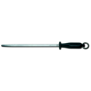 Butchers Steel 7.8513 - 30cm Round Blade Black Handle Victorinox