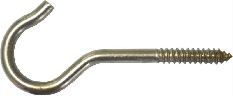 Screw Hook - Stainless Steel #802SS 4-7/16 inch Hindley
