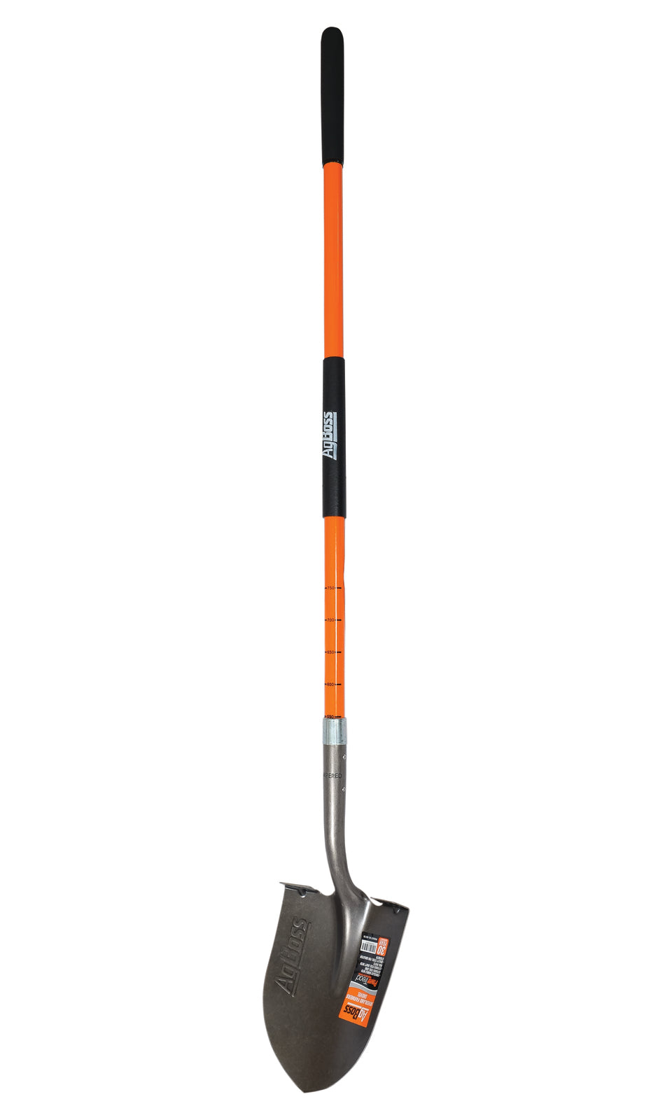Round Mouth Shovel with Long Fibreglass Handle 1600mm Agboss