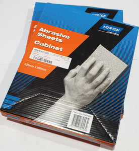 Sandpaper - 280mm x 230mm Sheets 50-pce 150g Norton