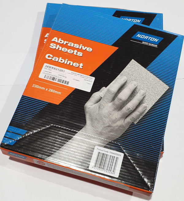 Sandpaper - 280mm x 230mm Sheets 50-pce 150g Norton