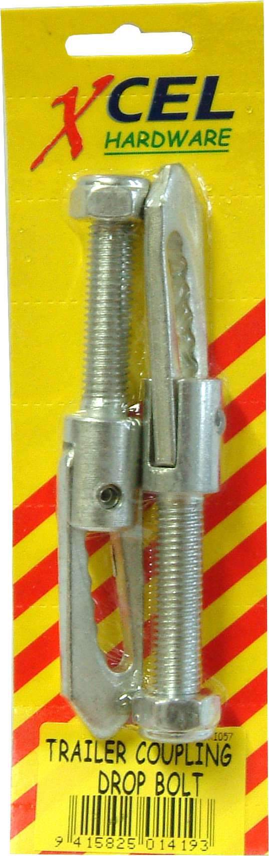 Tailgate Drop Pins - Galvanised Bolt-on Type 2-pce  Carded Xcel