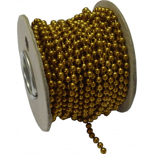 Ball Chain 10m Reel - Polished Brass #6 Hipkiss
