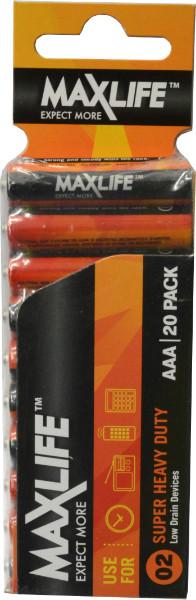Batteries Super Heavy Duty - AAA 20-Pack Max-Life
