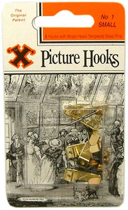 Picture Hooks Small - 5pce Blister Pack  #1 Bayonet X