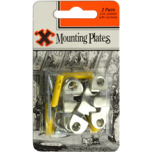 Picture Mounting Plates - 4pce Blister Pack Bayonet X