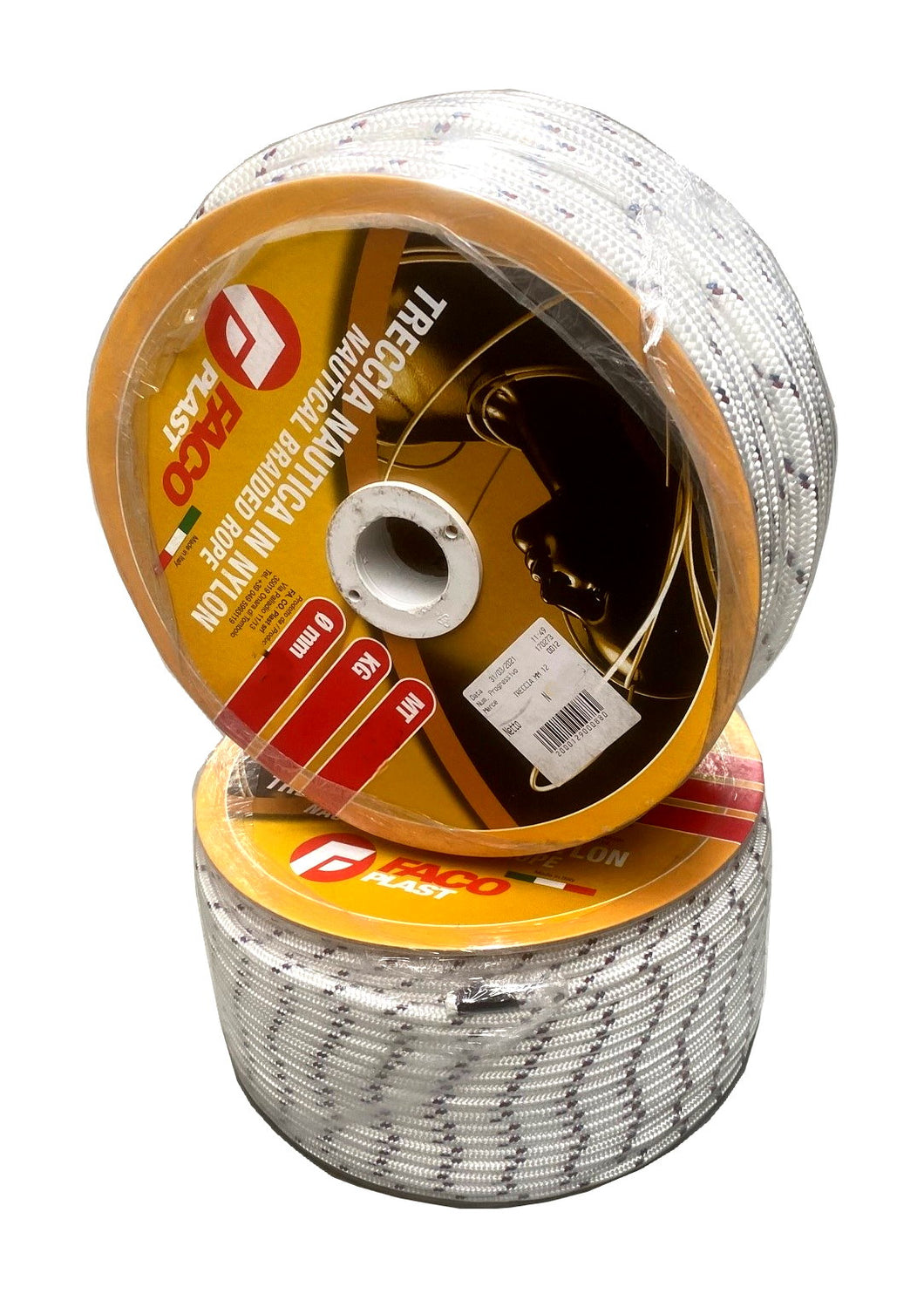 Rope - Braided Nylon/Polyester 420m Reel 4mm Faco Plast