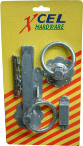 Ring Gate Latch - Plain Galvanised 152mm Carded Xcel