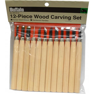 Wood Carving Set 12-pce Buffalo