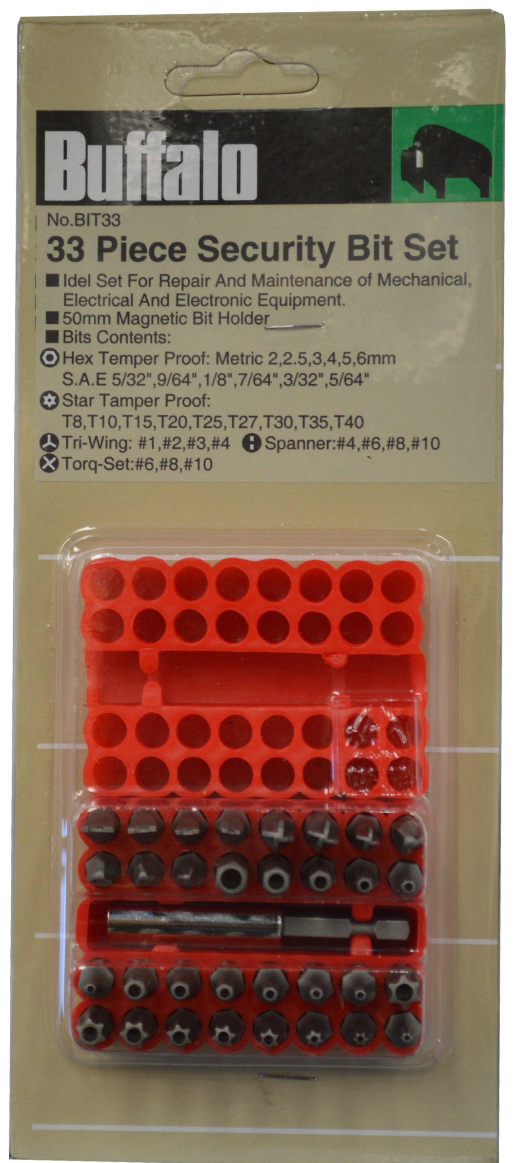 Security Bit Set 33-pce Buffalo