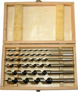 Auger Bit Set 6-pce in Wooden Box 6-20mm