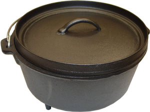 Cast Iron Campoven with Dished Lid & Legs 260mm