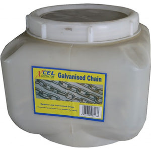 Galvanised Chain 25kg Polypail (55m) 5mm Xcel