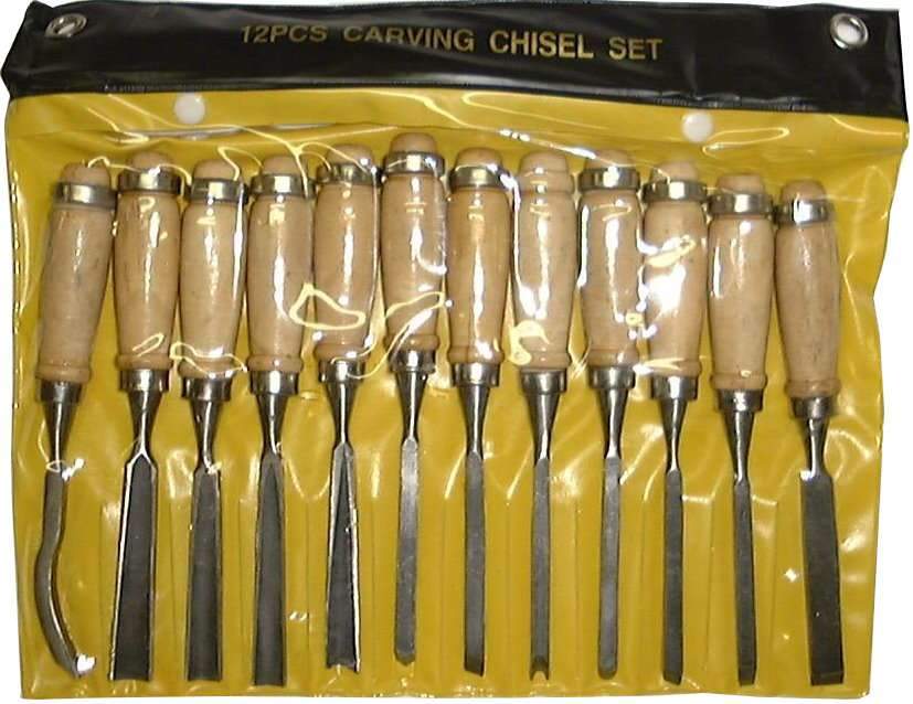 Carving Chisel Set in Roll 12-pce