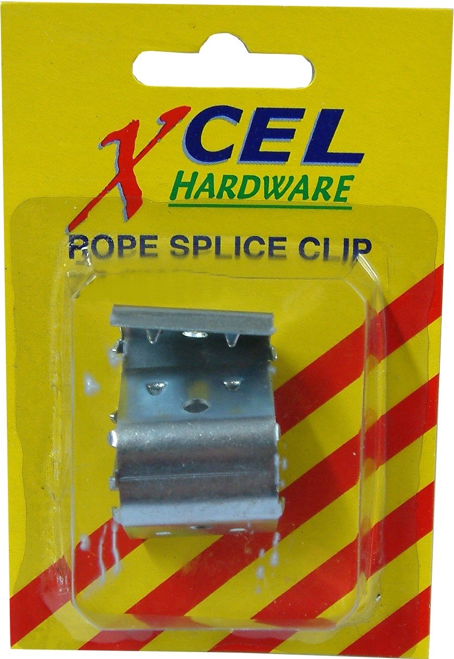 Rope Splice Clips ZP 2-pce 6mm Carded Xcel