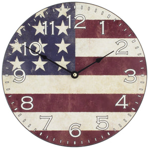 Wall Clock 300mm - Yankee Flag  Equity
