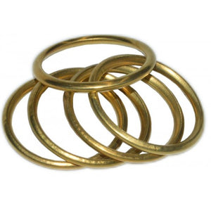 Curtain Rings Hollow Brass 200 Pack #508 12mm Hipkiss