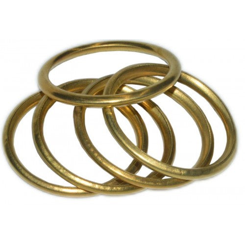 Curtain Rings Hollow Brass 200 Pack #510 16mm Hipkiss