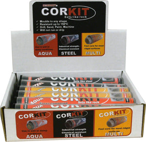 Corkit Epoxy Putty - Display Box Assorted (4 Of Each Type) 12Pce Emerkit